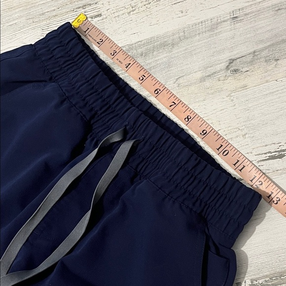 Figs High Waisted Yola Skinny Scrub Pants Size Small Navy - Picture 10 of 12